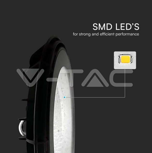 Sospensione led industriale V-tac 200W 4000K nero VT-90201 -  10204 02