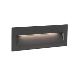 Lampada da parete led  nat 8w 3000k grigio - 70638