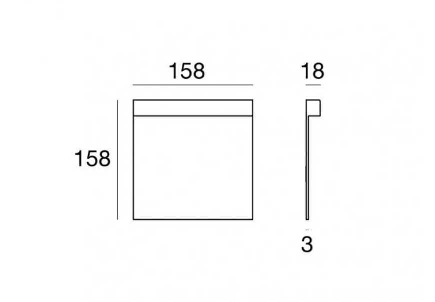 Lampada da parete led Linea Light Optiwall 3.5W 3000K bianco - 77383W07 02