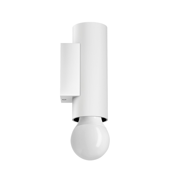 Lampada da parete Linea Light Birba_W1 1xE27 max 13W bianco - 9439 01