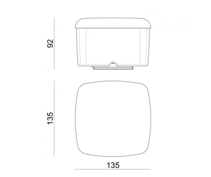 Lampada da parete led Linea Light MiniWhite_Cover_Q 4W 3000K bianco - 8031 02