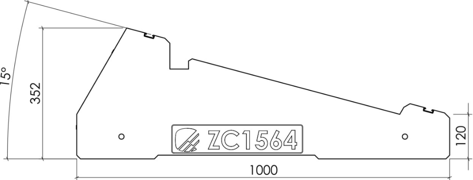 Zavorra Contact Italia inclinazione 15u00b0 da 64Kg - ZC1564 02