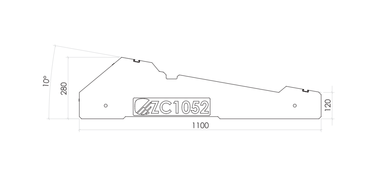 Zavorra Contact Italia inclinazione 10u00b0 da 52Kg - ZC1052 02