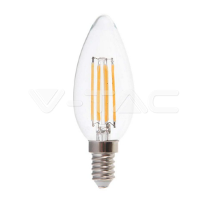 Lampadina led a candela  attacco e14 4w 6500k vt-1986-n - 214414