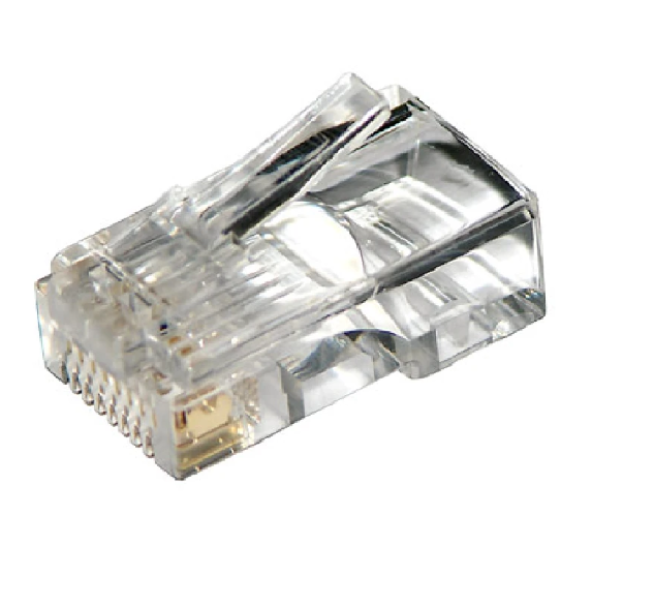 Spine RJ45 Fracarro cat 5E 8 poli trasparente - 287710 01