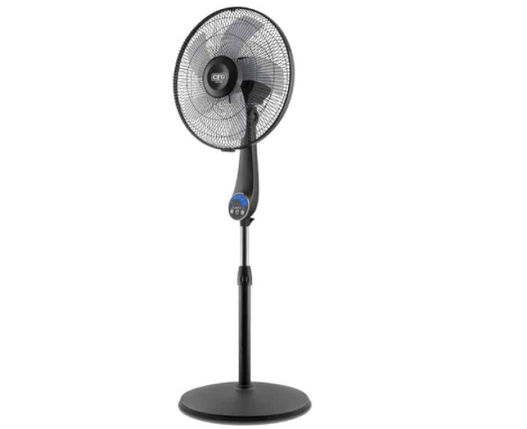 Ventilatore a piantana Cfg Quiet 40 con telecomando 50W nero - EV074 01