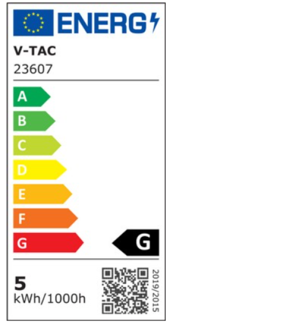 Striscia led V-tac 10W 24V 3000K VT-2835 -  23607 06