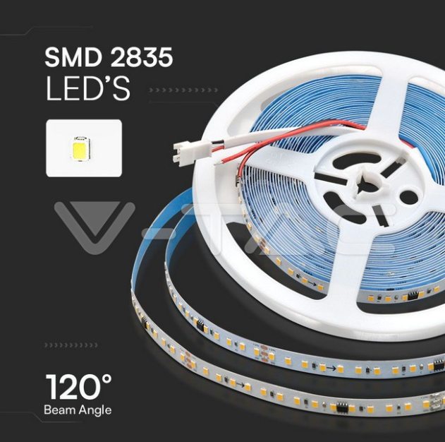 Striscia led V-tac 10W 24V 4000K VT-2835  - 23608 02