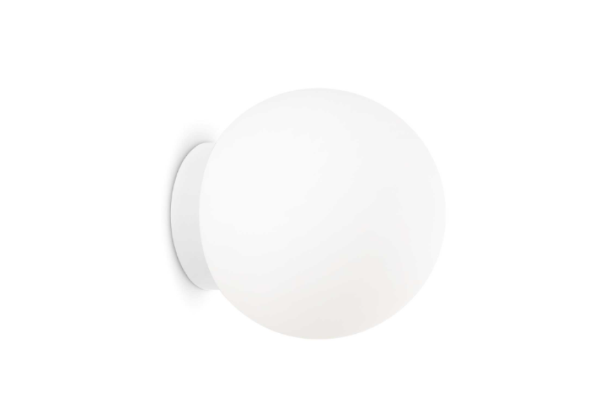 Lampada da parete Ideal Lux Mapa diametro 20cm 1xE27 max 42W bianco - 059815 01