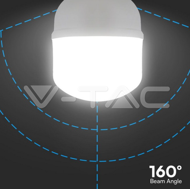 Lampadina led T120 V-tac E27 con supporto E40 40W 4000K VT-21040  -  23572 04