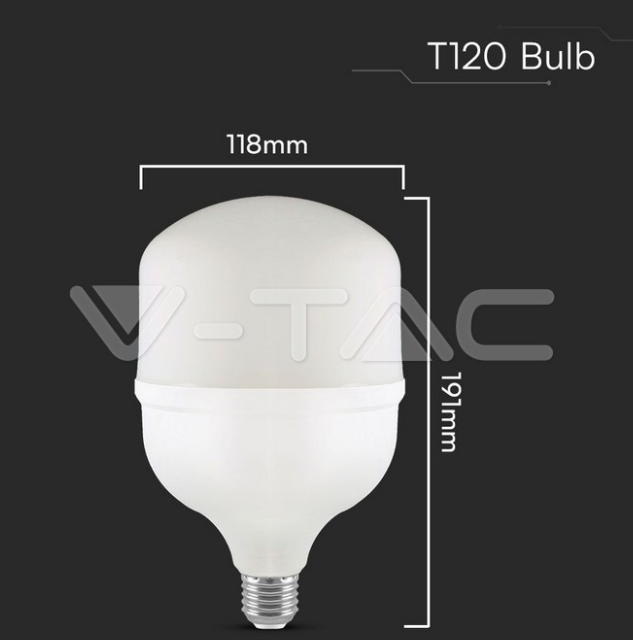 Lampadina led T120 V-tac E27 con supporto E40 40W 4000K VT-21040  -  23572 05