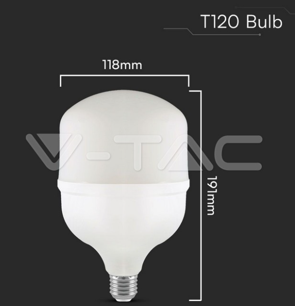 Lampadina led T120 V-tac E27 con supporto E40 40W 6500K VT-21040 -  23573 05