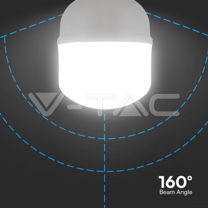 Lampadina led T140 V-tac attacco E27 con supporto E40 50W 4000K VT-21050  -  23574 03