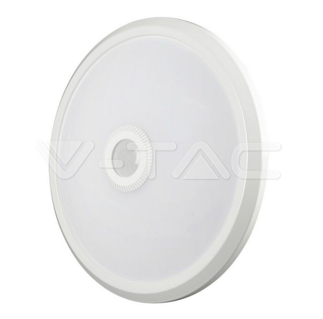 Plafoniera led V-tac chip Samsung sensore PIR 12W 3000-4000-6000K bianco VT-13CCT  -   23418 01