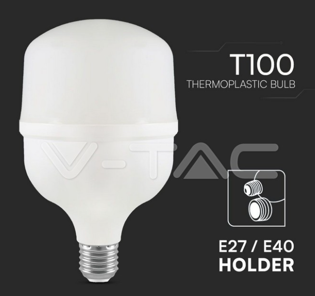 Lampadina led T100 V-tac E27 30W 6500K VT-21031  -  23571 03