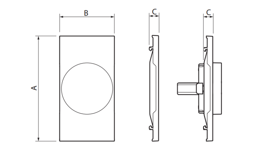 Cover per lampada segnapasso K4382 Bticino Livingnow 2 moduli bianco - KW71 02