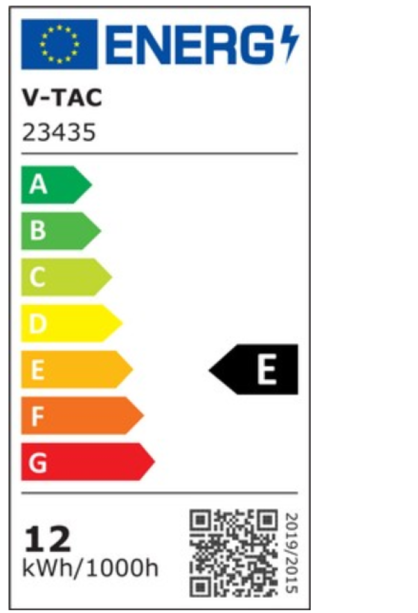 Sospensione led V-tac 12W 4000K nero VT-10124 -  23435 05