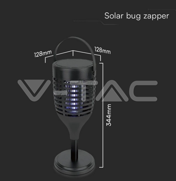 Elettroinsetticida ricaricabile V-tac con pannello solare e Usb 2W VT-3215  - 23459 02