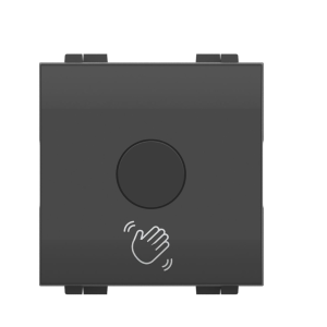 Pulsante touchless per porte  livinglight 2 moduli nero - l4005tl