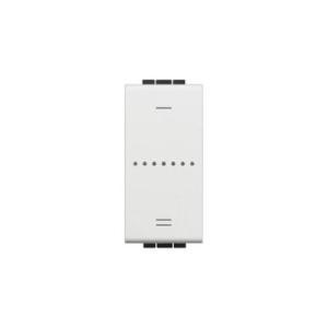 Dimmer universale a pulsante  livinglight 1 modulo 3 fili bianco n4411n - n4418