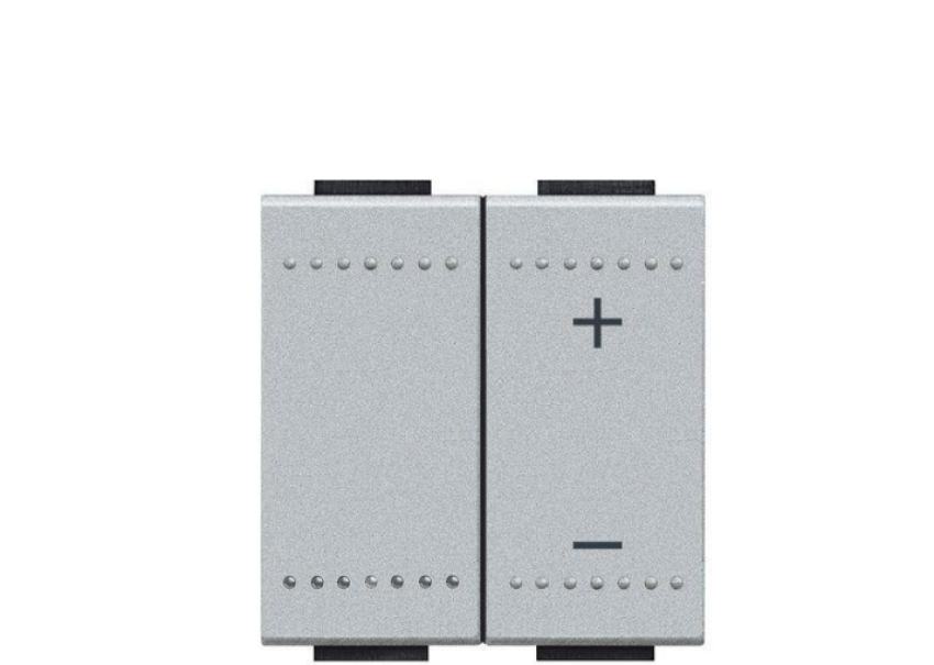 Dimmer universale a pulsante Bticino Livinglight 2 moduli 3 fili tech NT4411N - NT4418 01