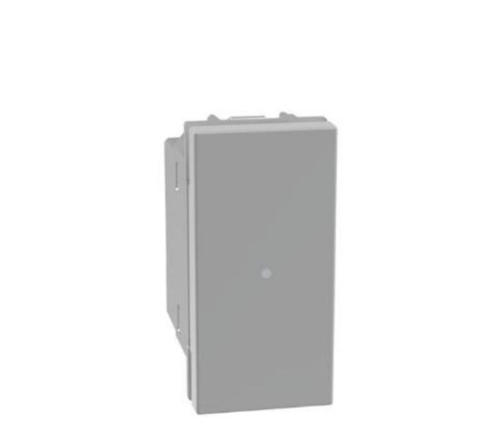 Dimmer universale a pulsante Bticino MatixGO 1 modulo grigio - JG4418 01