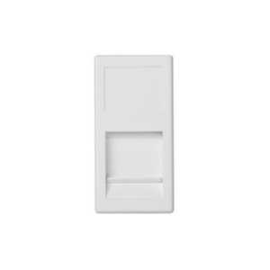 Frontalino connettore rj45 keystone  1 modulo bianco - 12100/a76-9