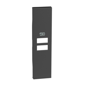 Cover per prese usb  living now 1 modulo nero - kg13c