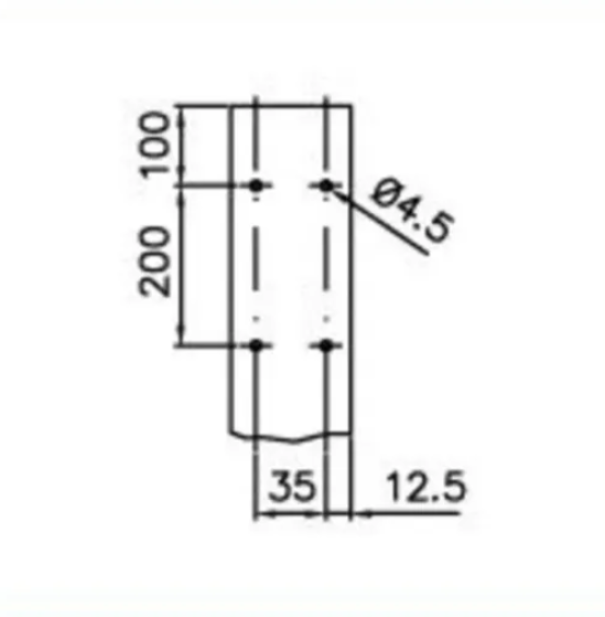 Canale porta cavi Bocchiotti a base piana sezione 1960mm2 da 2m  grigio - B01821 02