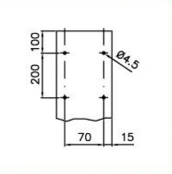 Canale porta cavi Bocchiotti a base piana sezione 5250mm2 da 2m  grigio - B01833 02