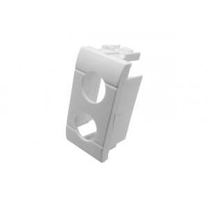 Adattatore compatibile con bticino living international  1 modulo 2 fori bianco - mfrp72