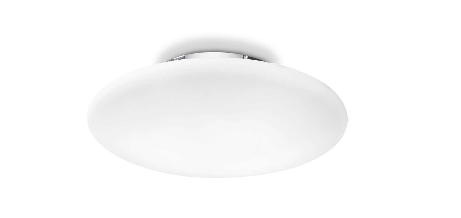 Plafoniera Ideal Lux Smarties 1xE27 max 60W bianco - 009223 01