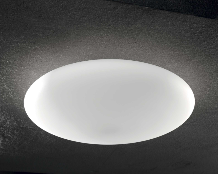 Plafoniera Ideal Lux Smarties 1xE27 max 60W bianco - 009223 02