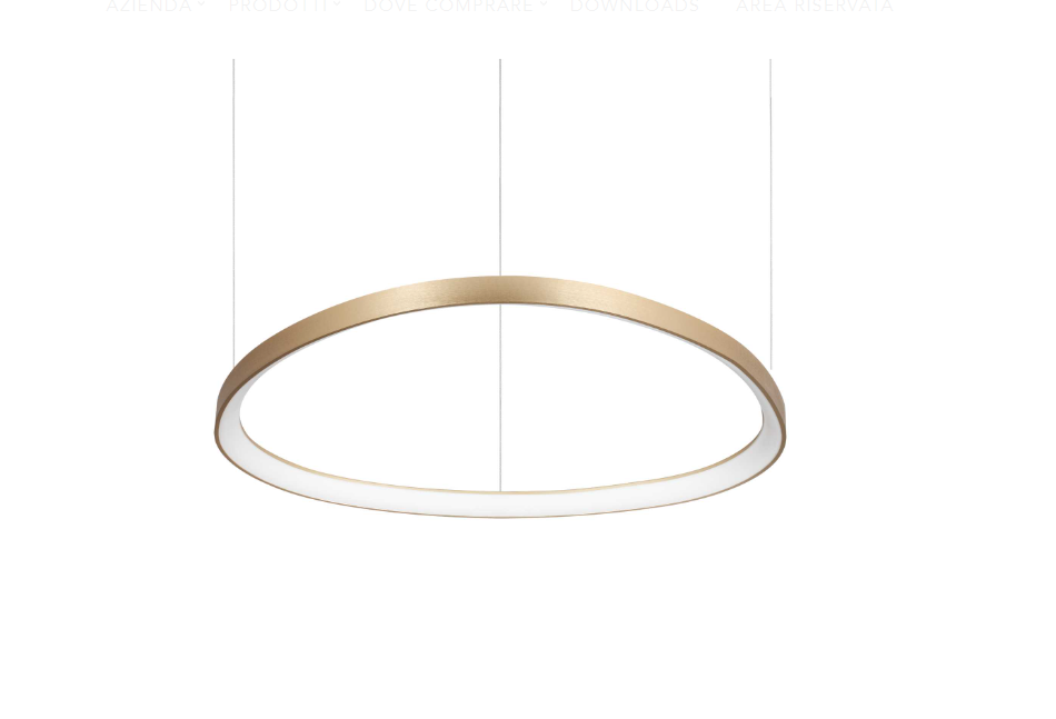 Sospensione led Ideal Lux Gemini 59W 3000K ottone - 269849 01