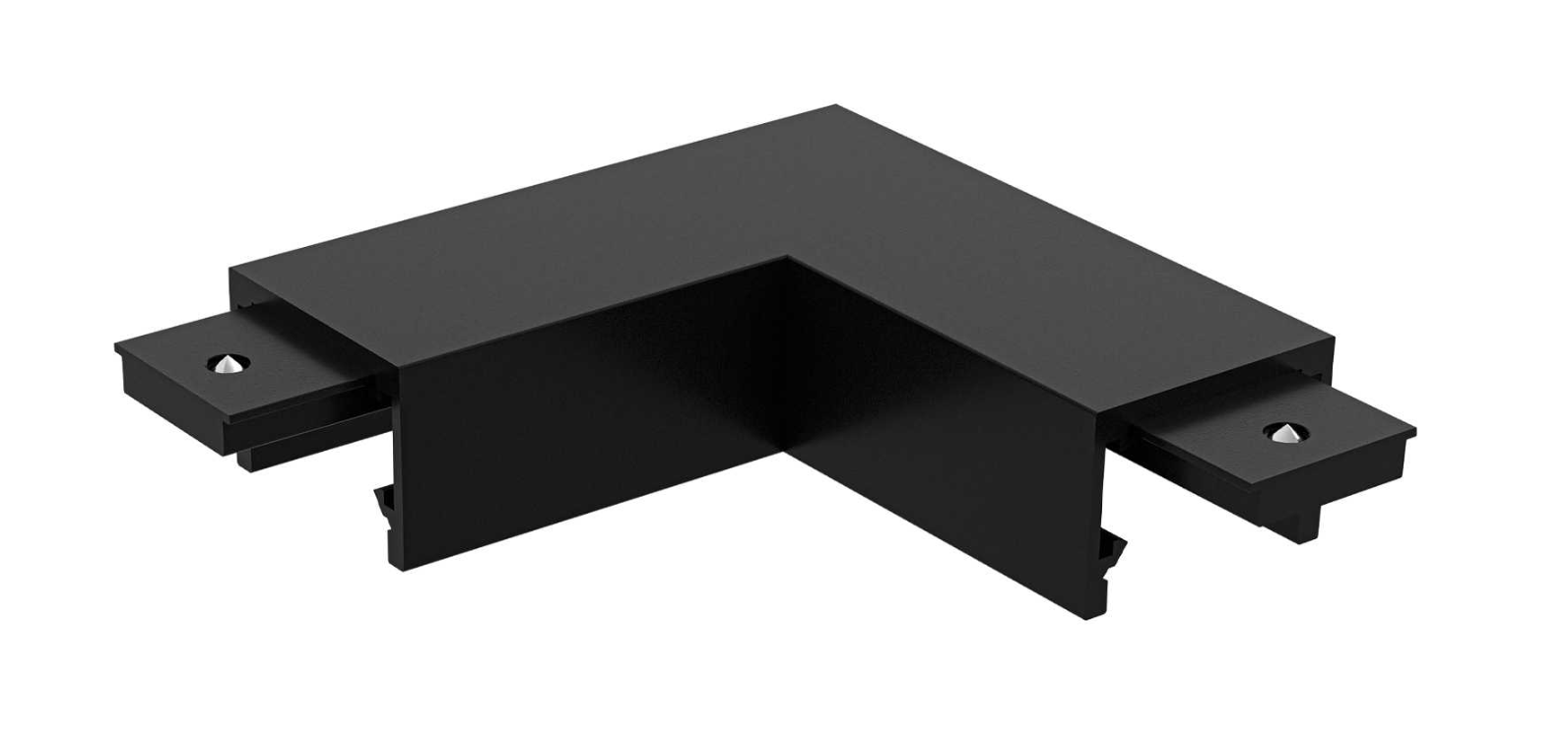 Connettore a L per binario Ideal Lux Stick Surface 94x94x13x19mm nero - 330358 01