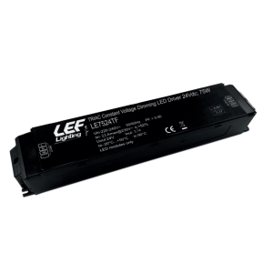 Alimentatore led dimmerabile  75w 3100ma ip20 nero - le7524tf