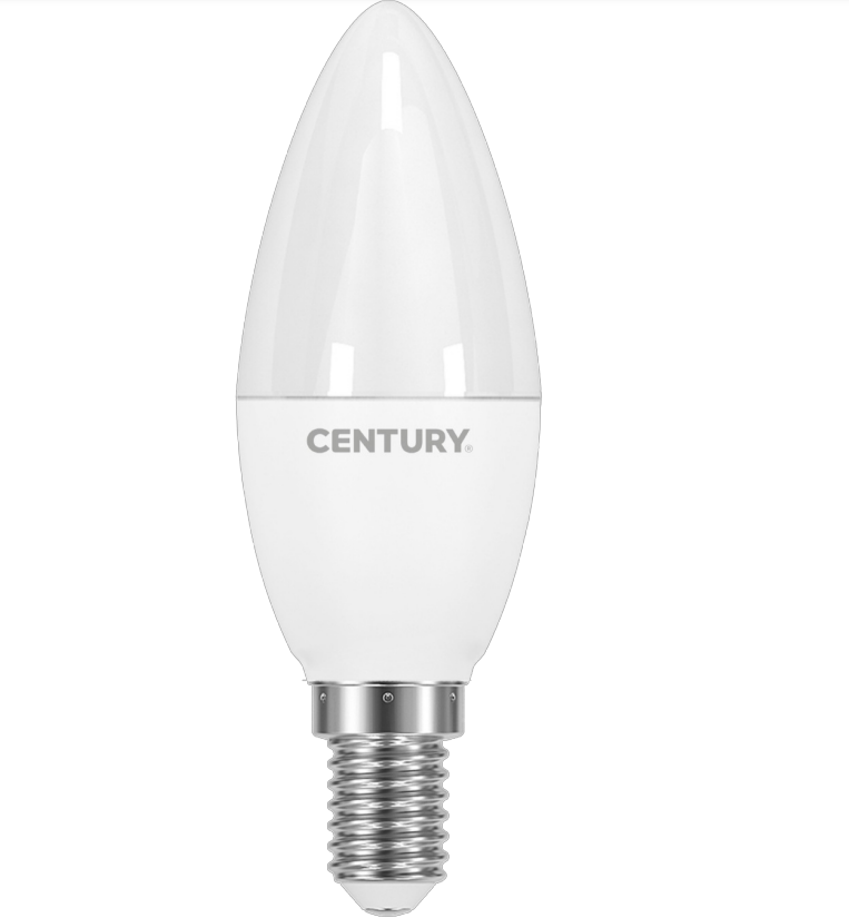 Lampadina led candela Century attacco E14 8W 3000K - HR80M1-081430 01