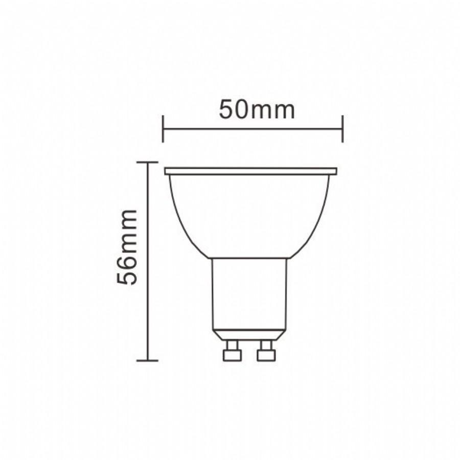 Lampadina led Marino Cristal attacco GU10 5W 6000K - 21317 02