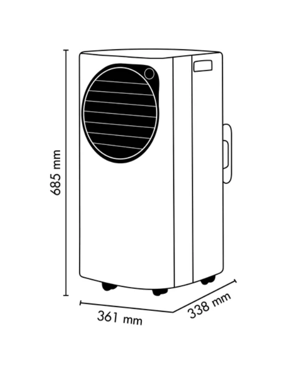 Condizionatore portatile wifi Argoclima Einar Plus 13000BTU 3.3/2.4kW bianco - EINAR 05