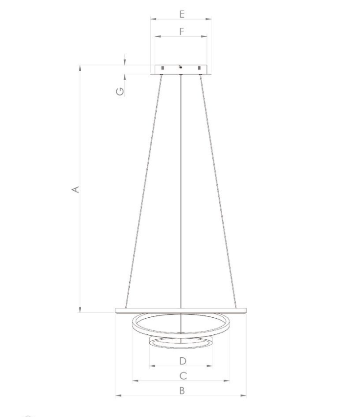 Sospensione led Eglo Lobinero-Z 43.2W 3000-6500K nero - 900479 02