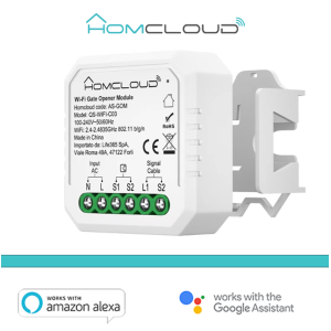 Modulo cancelli garage ed elettroserrature wifi 1ch incasso -  as-gom