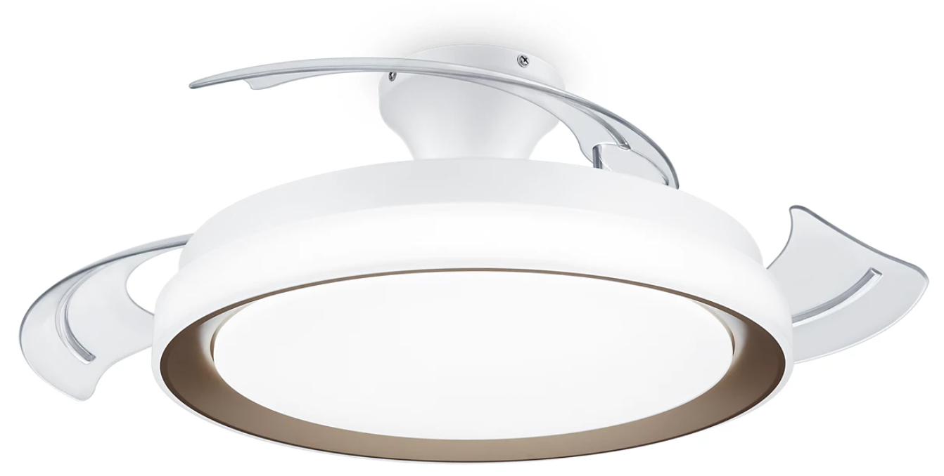 Ventilatore e lampada da soffitto led Philips Bliss 28+35W 2700/5500/4000K oro - 27912400 01