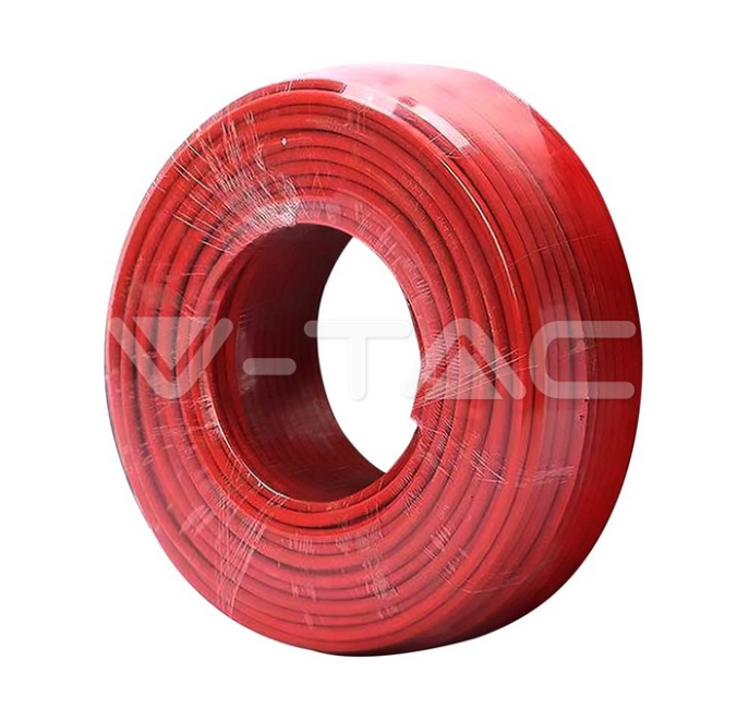 Cavo per pannello solare V-tac 1x4mm2 da 50m rosso - 11821 01