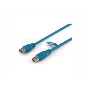 Cavo usb  spina tipo a + presa tipo a da 2m blu - 95-605/2b