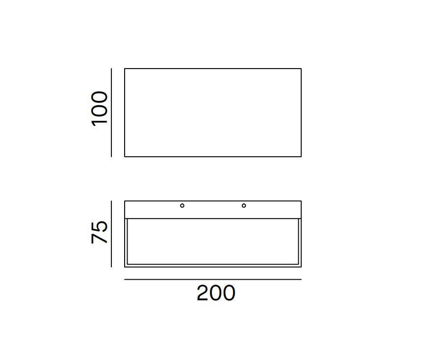 Lampada da parete led Nobile Illuminazione Brik 15W 3000K grigio - BA20/1A/3K/G 05