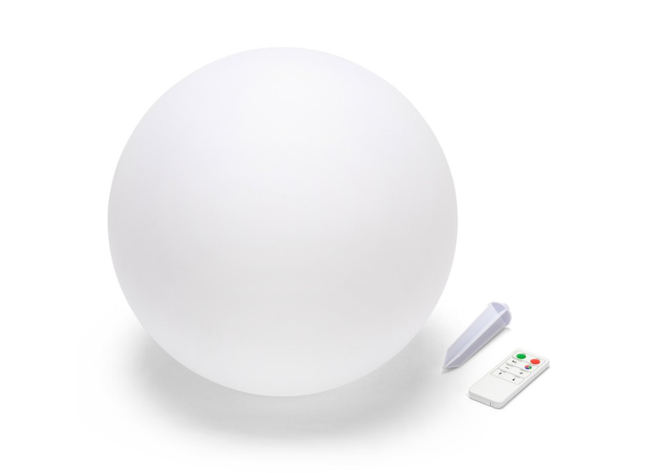 Sfera luminosa led RGB a energia solare Velamp Solar Nova XL 0.4W 3000K bianco - SL532 01