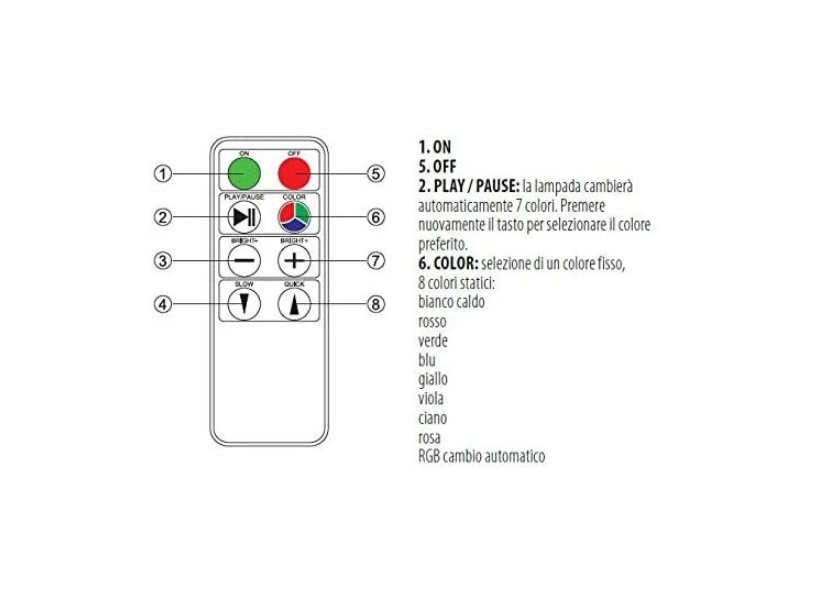 Sfera luminosa led RGB a energia solare Velamp Solar Nova XL 0.4W 3000K bianco - SL532 02