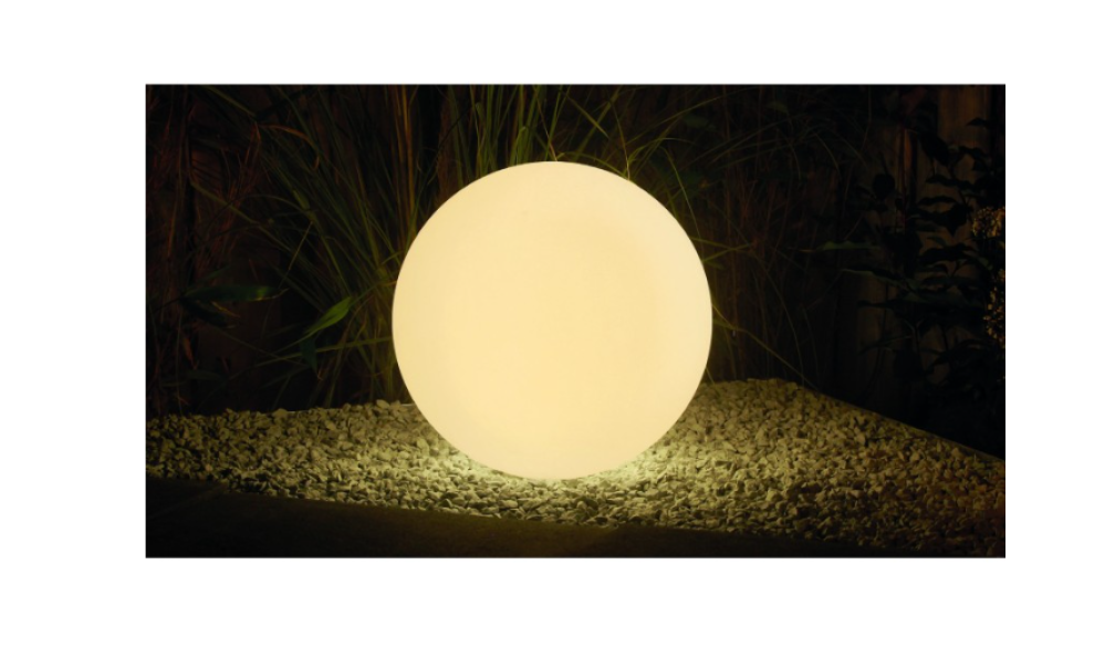 Sfera luminosa led RGB a energia solare Velamp Solar Nova XL 0.4W 3000K bianco - SL532 04