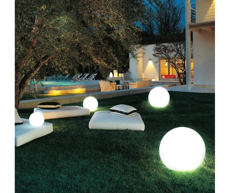 Sfera luminosa led RGB a energia solare Velamp Solar Nova XL 0.4W 3000K bianco - SL532 05