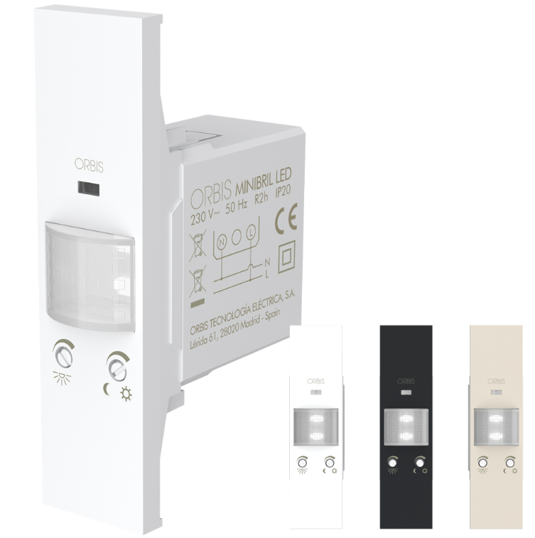 Lampada di emergenza led Orbis Minibril 1 modulo 230V con 3 frontalini - OB137320 01